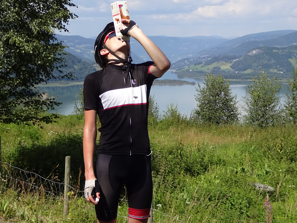 Wir trinken fast pausenlos.