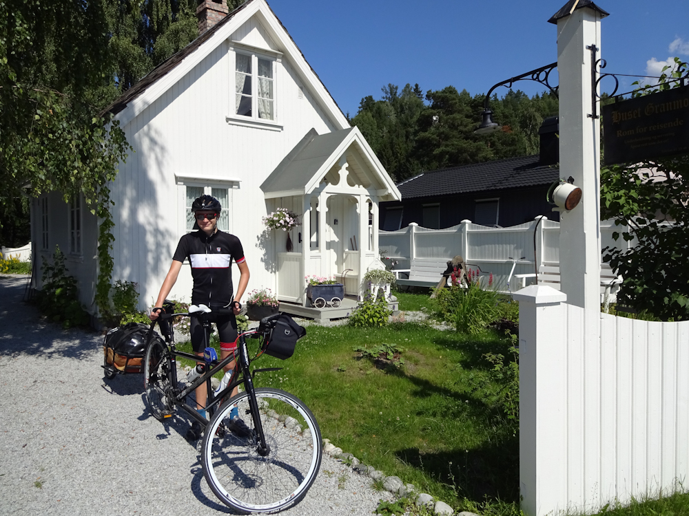 Fertig zur Abfahrt vom Haus Granmo.