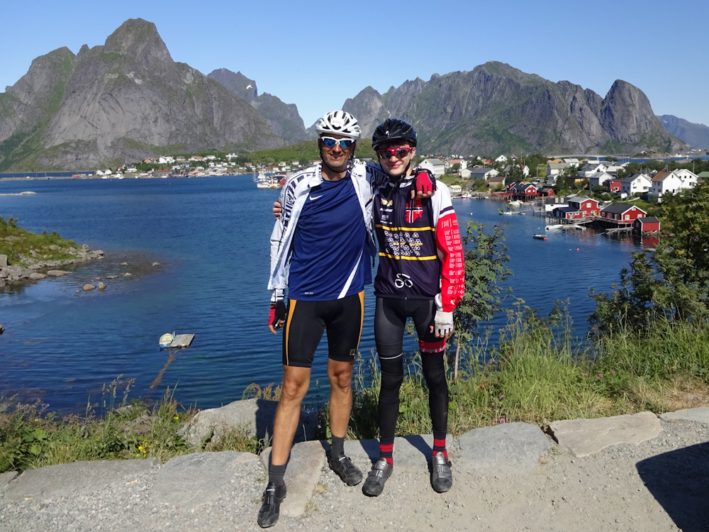 Vater und Sohn in Reine.