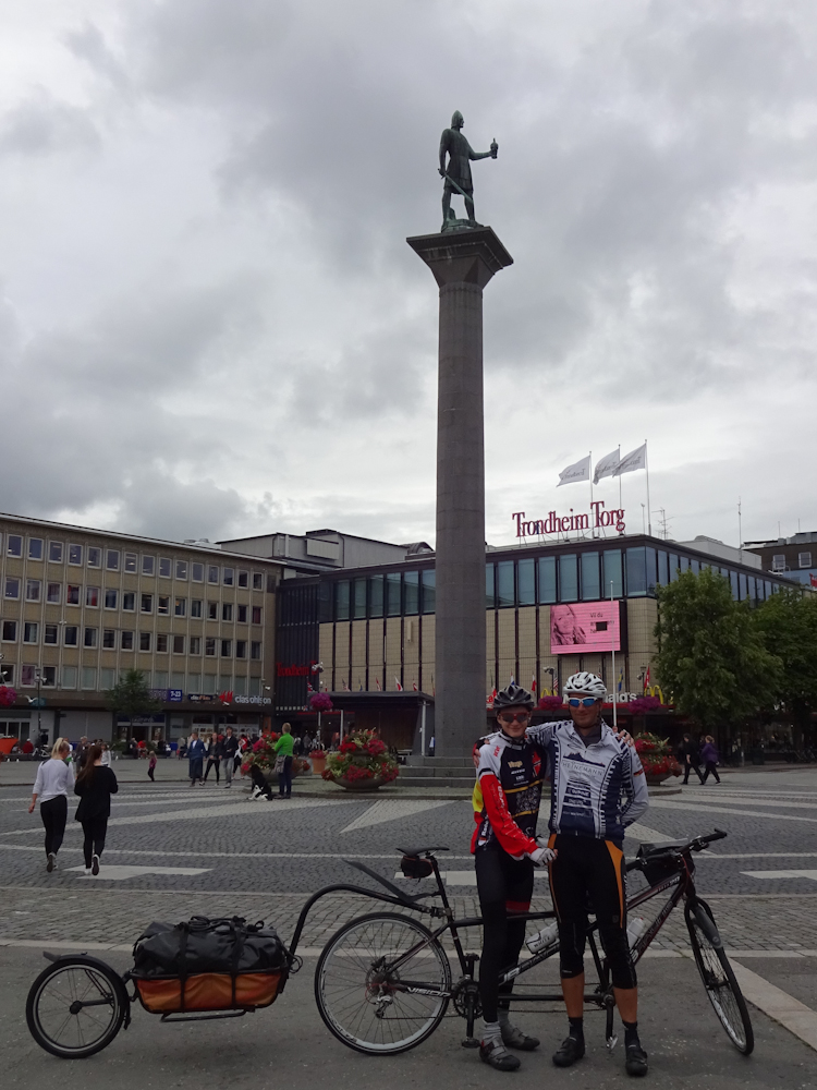 Im Zentrum von Trondheim.