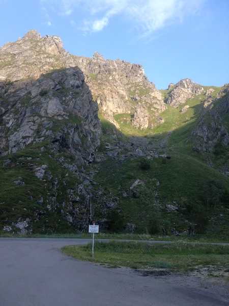 Blick in die eine Richtung (aus der wir kommen)